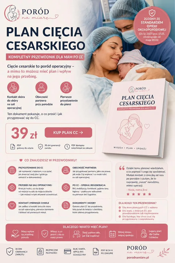 Plan cięcia cesarskiego — okładka PDF