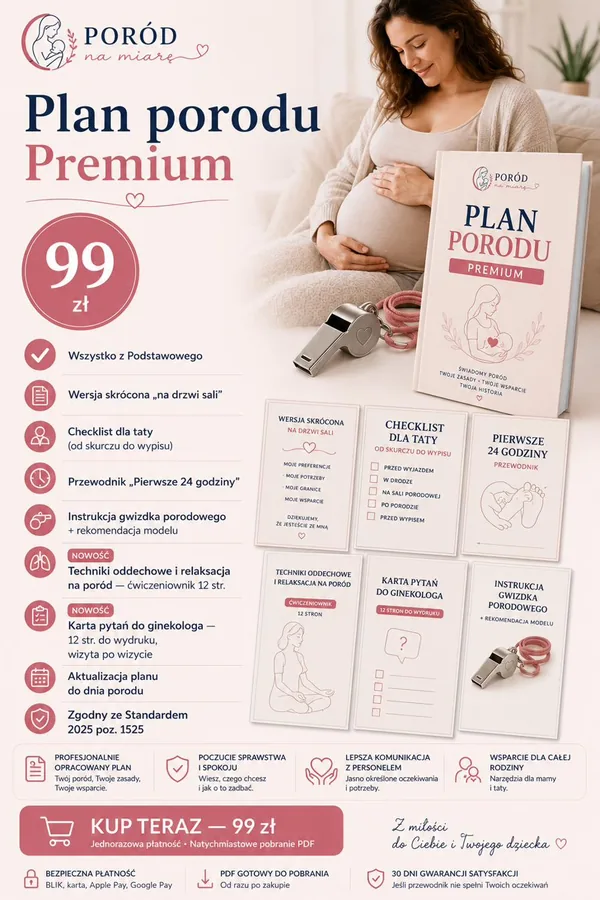Plan porodu Premium — okładka PDF